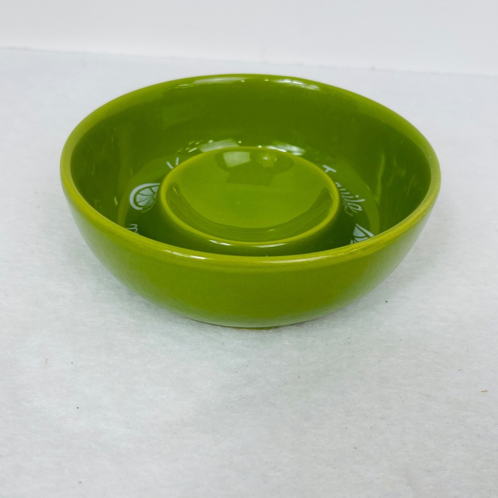 Bay Island Tequila Salsa Dip Bowl Lime Green Ceramic You Had Me At Tequila 5in